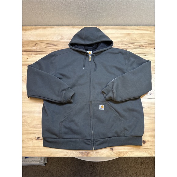 Carhartt Other - Carhartt 100632 Mens Rutland Thermal Lined Zip Front Hooded Sweatshirt Large